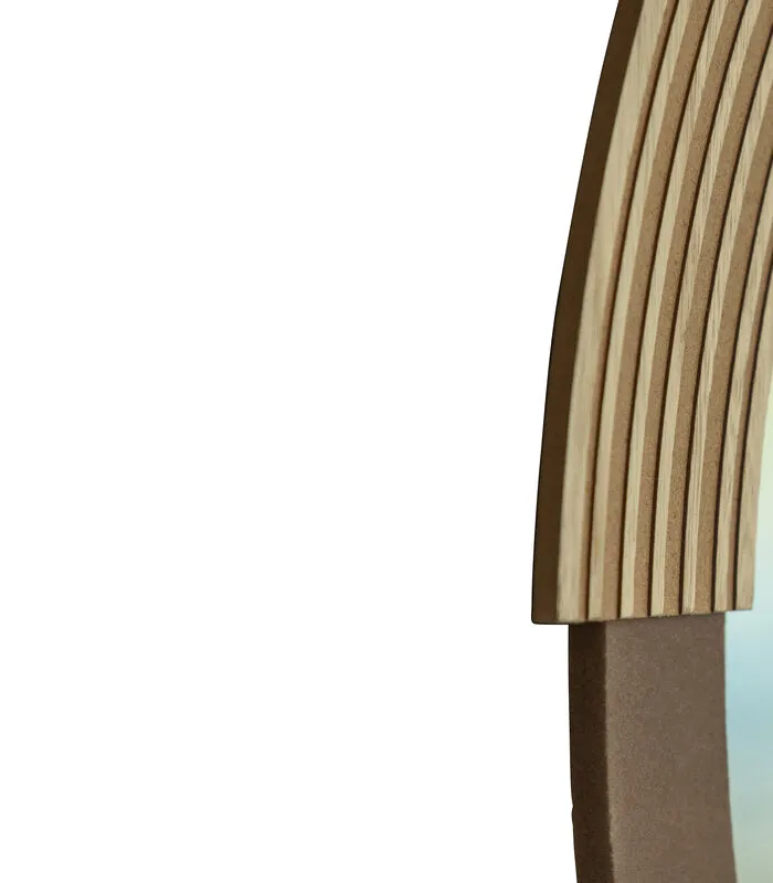 WOOOD Exclusive Exclusive Hailey Spiegel Rond - Mdf/Glas - Naturel - 57x60x1,5 6 WOOOD Exclusive Exclusive Hailey Spiegel Rond - Mdf/Glas - Naturel - 57x60x1,5 - Image 4