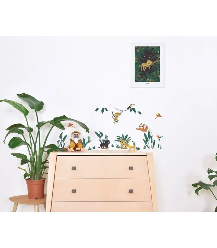 Lilipinso Muursticker Kinderkamer - Jungle Dieren 4 Lilipinso Muursticker Kinderkamer - Jungle Dieren - Image 2