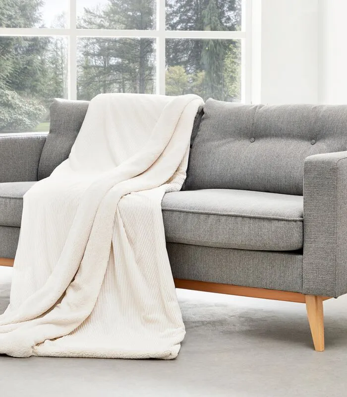 Mistral Home Plaid Polyester Corduroy Sherpa 4 Mistral Home Plaid Polyester Corduroy Sherpa - Image 2