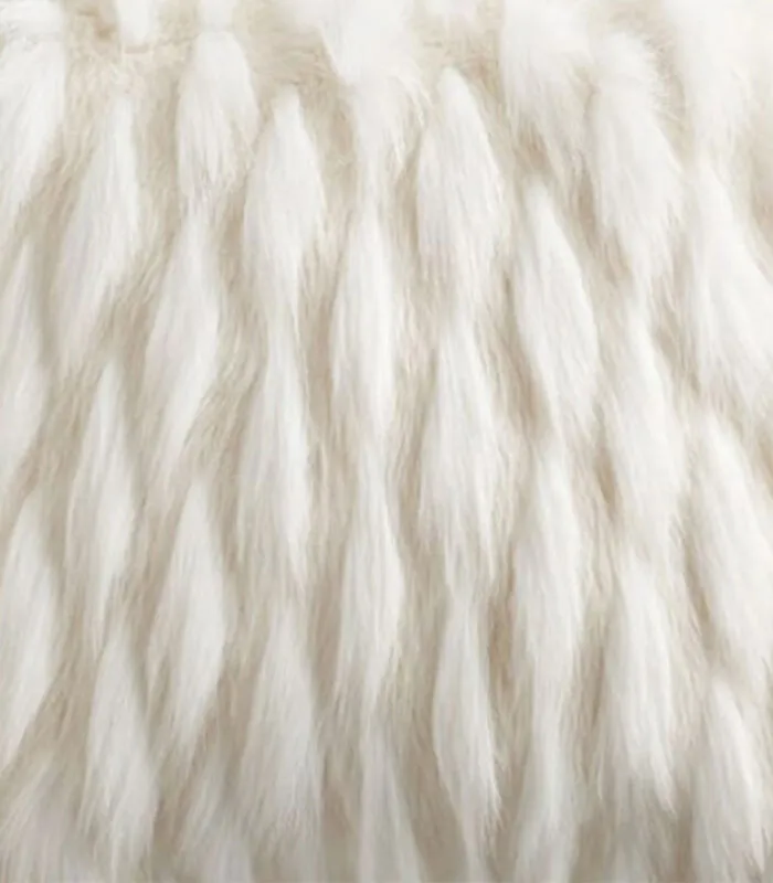 MX HOME Kussen Pyramide In Wit Imitatiebont 5 MX HOME Kussen Pyramide In Wit Imitatiebont - Image 3