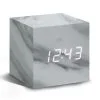 Gingko Cube Click Clock Wekker - Marmer/LED Wit -Meubilair Geschäft 00f91546001548b3ac060ec83759986c