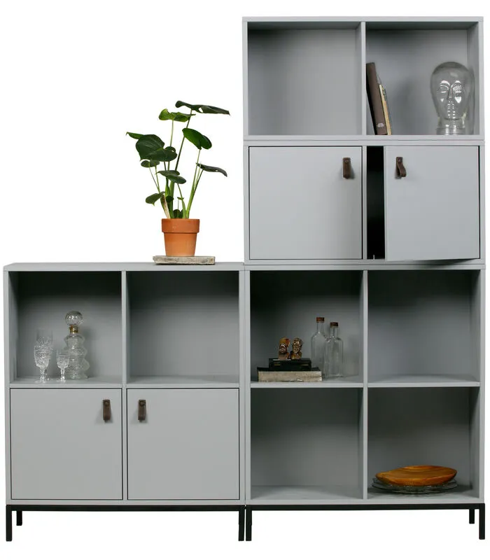 VTwonen Lower Case Four Open Incl Onderstel - Betongrijs - 93x81x35 5 VTwonen Lower Case Four Open Incl Onderstel - Betongrijs - 93x81x35 - Image 3