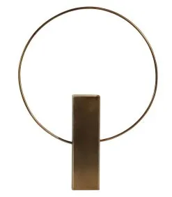 BePureHome Ring Vaas - Metaal - Antique Brass - 40x31x6