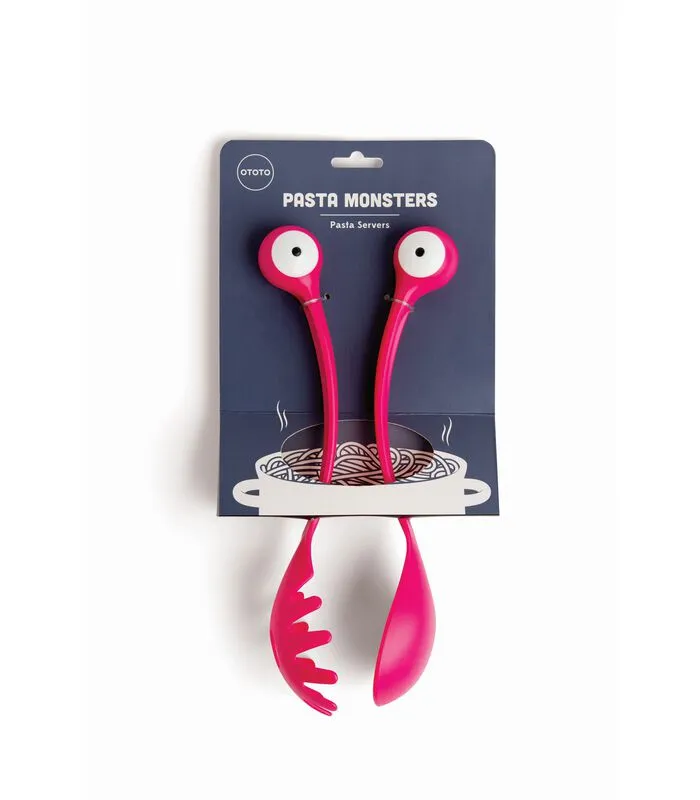 OTOTO Pasta Monsters - Opschepbestek - Roze 7 OTOTO Pasta Monsters - Opschepbestek - Roze - Image 5