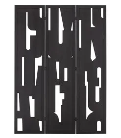 WOOOD Kamerscherm Merel - MDF - Zwart - 170x120x2 -Meubilair Geschäft 02aca4aa43c4483e89bab9ccb4e4f28b