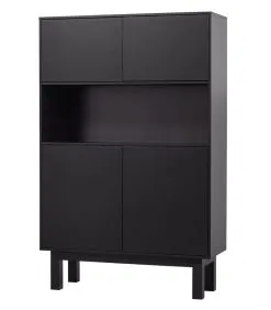 WOOOD Exclusive Exclusive Finca Buffetkast - Grenen - Zwart - 170x110x40