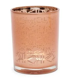 Rivièra Maison Waxinelichthouder Glas, Theelichthouder Patroon - Carnelian - Oranje