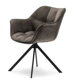 Rivièra Maison Eetkamerstoel Met Armleuning - Carnaby Dining Armchair - Velvet - Antraciet Grijs 5 Rivièra Maison Eetkamerstoel Met Armleuning - Carnaby Dining Armchair - Velvet - Antraciet Grijs -Meubilair Geschäft 03e9b8c91ed740fe887d60e43b00e44e