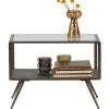 BePureHome Fancy Bijzettafel - Metaal/Glas - Antique Brass - 46x60x50 -Meubilair Geschäft 03f3d73aada945f6b17bc5403f6fdfe5