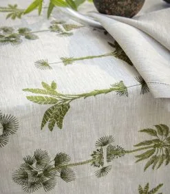 Alexandre Turpault Barbade - Effen Tafellaken In Geborduurd Linnen -Meubilair Geschäft 04f0120d66bd478683e4d089fddf8527