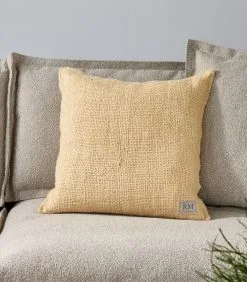 Rivièra Maison Kussenhoes 50x50 - Linen Pillow Cover - Geel -Meubilair Geschäft 0559189d72614670a7a2d84622b3b057