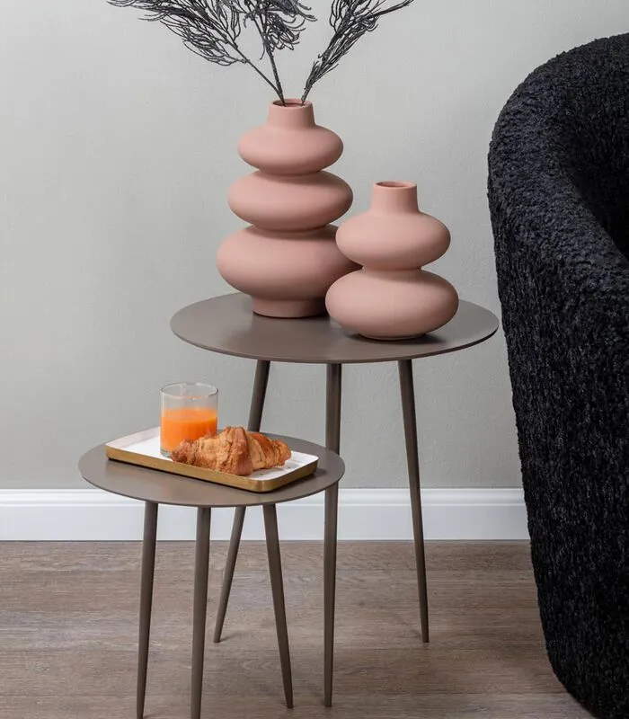 Leitmotiv Bijzettafel Supreme - Taupe - Ø42,5cm 4 Leitmotiv Bijzettafel Supreme - Taupe - Ø42,5cm - Image 2