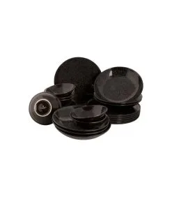 Maastricht Porselein Serviesset Tahiti Porselein 6-persoons 24-delig Zwart