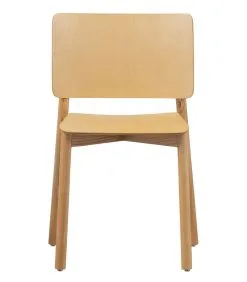 WOOOD Karel Stoel - Hout - Naturel - Set Van 2 -Meubilair Geschäft 06016499a854490faa525a739baf26f4