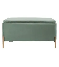 Leitmotiv Bank Snog XL - Velvet Jade Groen, Goud Geverfde Poten - 90x45x45cm 9 Leitmotiv Bank Snog XL - Velvet Jade Groen, Goud Geverfde Poten - 90x45x45cm -Meubilair Geschäft 0609677f29734abab457399ddf414144