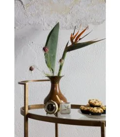 BePureHome Push Trolley - Metaal - Antique Brass - 86x67x35 -Meubilair Geschäft 0623e7f070d14be1b0c284fc1e5fbdc7