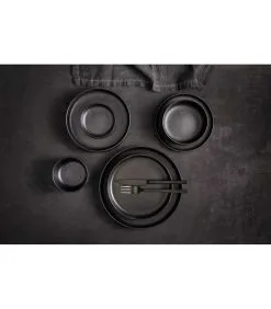 Maastricht Porselein Serviesset Universe Porselein 6-persoons 24-delig Zwart -Meubilair Geschäft 0636cebf87404a41b1880e35a874373a