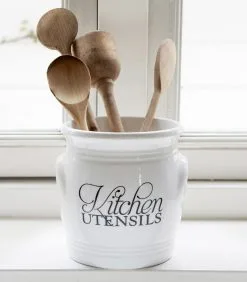 Rivièra Maison Keukengerei Houder Lepelhouder - Kitchen Utensils Canister - Wit -Meubilair Geschäft 06a23e993eeb4a68b04ebdbe75338e2f