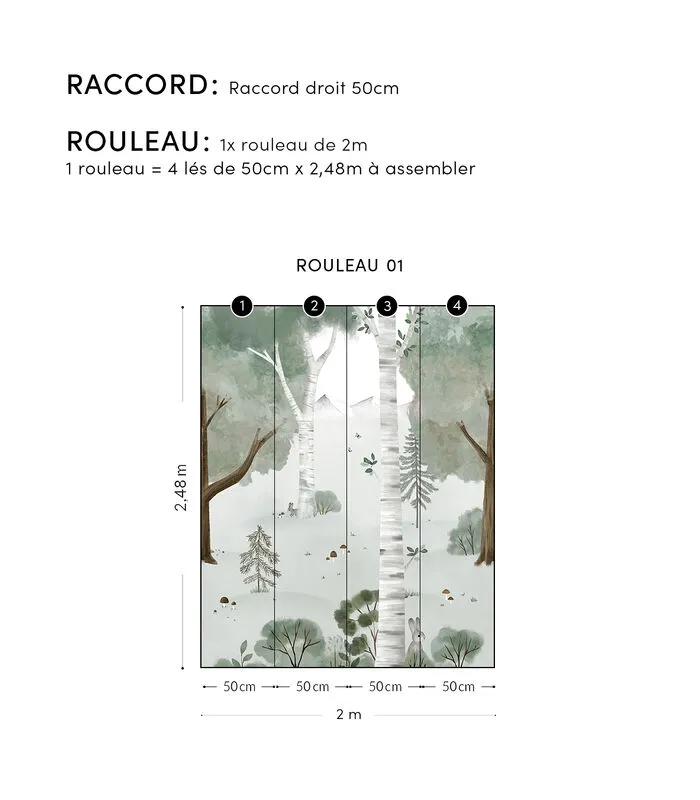 Lilipinso KHARU Behang Wanddecoratie - Bos 5 Lilipinso KHARU Behang Wanddecoratie - Bos - Image 3