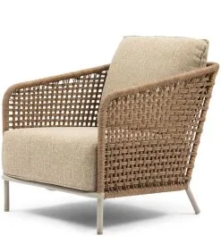 Rivièra Maison Riviera Maison Tuinstoel Buiten - Sanur Outdoor Lounge Chair - Beige -Meubilair Geschäft 0927df7bdf8e4c02a979c0a81b6bb812