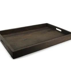 Salt & Pepper Dienblad 60x40xH5cm Hout Zwart Rural