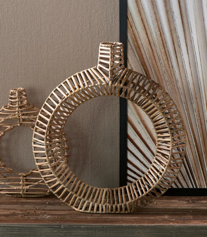 Rivièra Maison Vaas - Rustic Rattan Round Decoration Vase L - Naturel 4 Rivièra Maison Vaas - Rustic Rattan Round Decoration Vase L - Naturel - Image 2