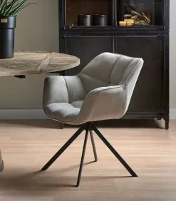 Rivièra Maison Eetkamerstoel Met Armleuning - Carnaby Dining Armchair Mouliné - Linnen - Naturel -Meubilair Geschäft 0a6e5fdfa1e84cc28c8e036b128f3043