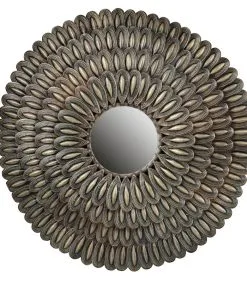 BePureHome Husk Spiegel - Metaal - Antique Brass - 83x83x4