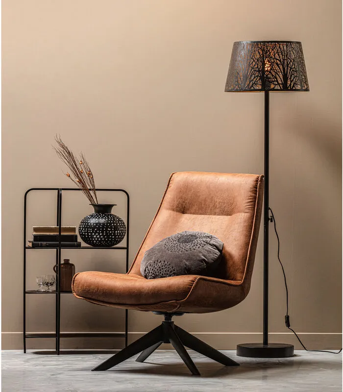 WOOOD Reina Deco Rek - Metaal - Zwart - 86x52x26 4 WOOOD Reina Deco Rek - Metaal - Zwart - 86x52x26 - Image 2