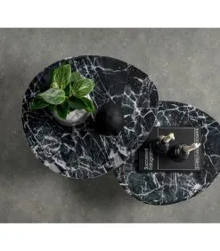 Leitmotiv Bijzettafel Ovoid - Zwart - 58,5x51x38 Cm -Meubilair Geschäft 0e6c6eaee25349e9b5f17d8f1fd750c8