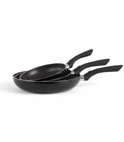LIVOO Set Van 3 Pannen Met Steenlook
