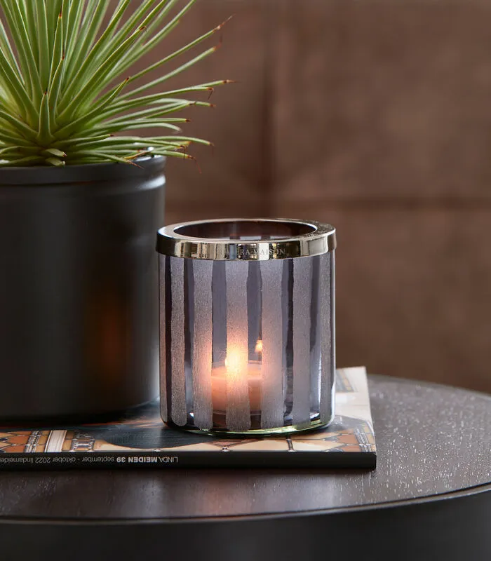 Rivièra Maison Waxinelichthouder Glas, Theelichthouder Streep - Santa Monica - Paars 4 Rivièra Maison Waxinelichthouder Glas, Theelichthouder Streep - Santa Monica - Paars - Image 2