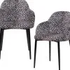 WOOOD Noortje Eetkamerstoel - Polyester - Panterprint - Set Van 2 -Meubilair Geschäft 0ef0ba3a413c4cefbbf7d226c1619d24