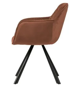 WOOOD Exclusive Exclusive Elaine Eetkamerstoel - Velvet - Raspberry - 81x60x59 -Meubilair Geschäft 1112c7f326914543a3e5b5b7dfc806f1