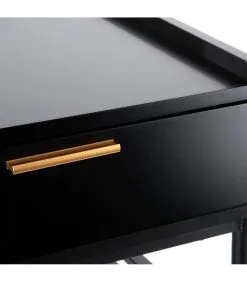 Leitmotiv Nachtkastje Marve - Zwart - 40x45x44 Cm -Meubilair Geschäft 114100072c0a4a138be10ac43db5e31b