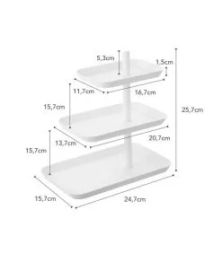 Yamazaki Serving Stand 3 Tiered - Tower - White -Meubilair Geschäft 115a600b544a4487a32a763dbb88b7c8