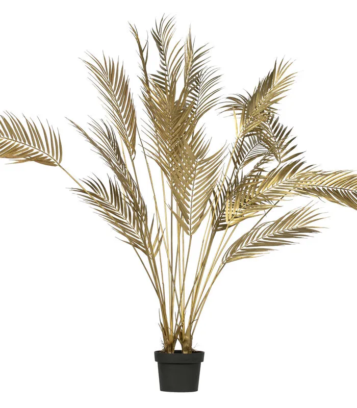 WOOOD Palm Kunstplant - Goud - 75x110x75 3 WOOOD Palm Kunstplant - Goud - 75x110x75