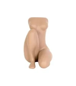 PRESENT TIME Bloempot Sitting Lady - Zandbruin - 22x28x37cm