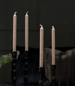 Rivièra Maison Lange Kaarsen - Dinner Candles ECO Flax 4pcs - Grijs/Beige - Set Van 2 X 4 Stuks -Meubilair Geschäft 12488141a9604b0490aeef3caf70268b