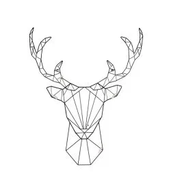 PRESENT TIME Memo Bord Linea Deer - Zwart - 75x58x7,5cm -Meubilair Geschäft 13ae8d5533574b1093770a8c26f7bf96