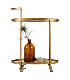 BePureHome Push Trolley - Metaal - Antique Brass - 86x67x35 -Meubilair Geschäft 13bd3f10b1644a4ba70d3d633105acfc