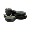 Palmer Serviesset Lotus Stoneware 6 Persoons 24delig Turquoise -Meubilair Geschäft 13cd0048575d449b888783135db5d3b9