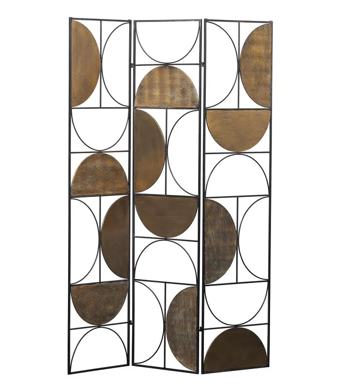 BePureHome Passage Kamerscherm - Metaal - Antique Brass - 180x137x1 3 BePureHome Passage Kamerscherm - Metaal - Antique Brass - 180x137x1