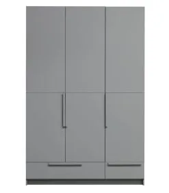 WOOOD Pure Kast 3-Deurs - Grenen - Betongrijs - 215x142x60