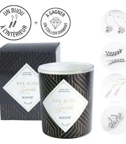 Mon Bijou Secret Geurkaars Ceder Met Zilveren Oorbellen -Meubilair Geschäft 168004d6d1324f5a993ca116274e6a56