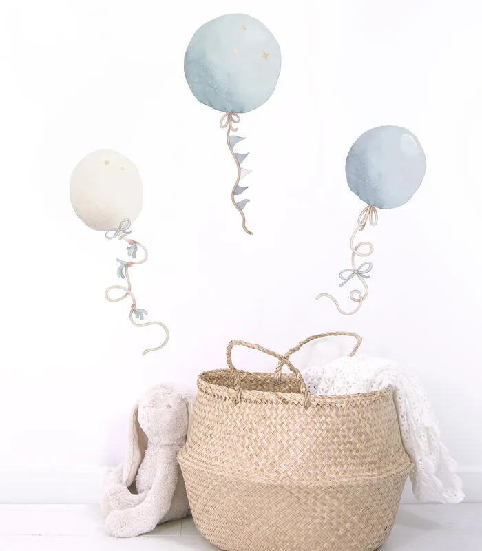 Lilipinso SELENE Muursticker Kinderkamer - Ballonnen (blauw) 50x60cm 4 Lilipinso SELENE Muursticker Kinderkamer - Ballonnen (blauw) 50x60cm - Image 2