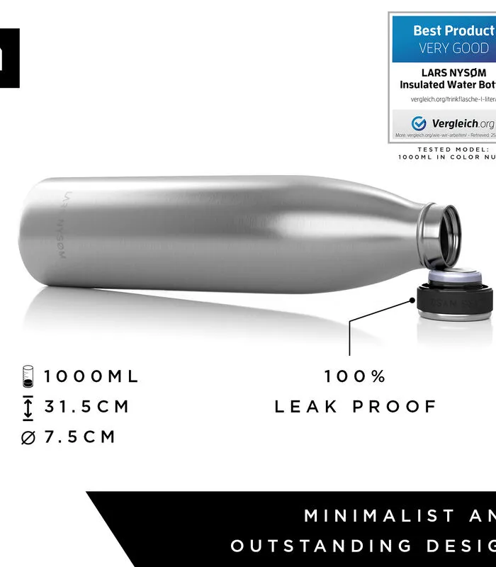 LARS NYSØM Geïsoleerde Drinkfles Roestvrij Staal 'Ren' 6 LARS NYSØM Geïsoleerde Drinkfles Roestvrij Staal 'Ren' - Image 4