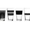 Salt & Pepper Glas 32,5cl Zwart Stripes - Set/4