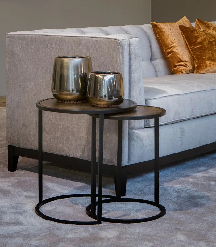 Atmooz Vigo (set Van 2) - Bijzettafel - Antique Bras 3 Atmooz Vigo (set Van 2) - Bijzettafel - Antique Bras