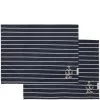Rivièra Maison Placemats Set Katoen, Streep Met Anker - Classic Anchor - Donkerblauw - 2 Stuks -Meubilair Geschäft 18beae63c4a64eecb703e6585a8bfdc9